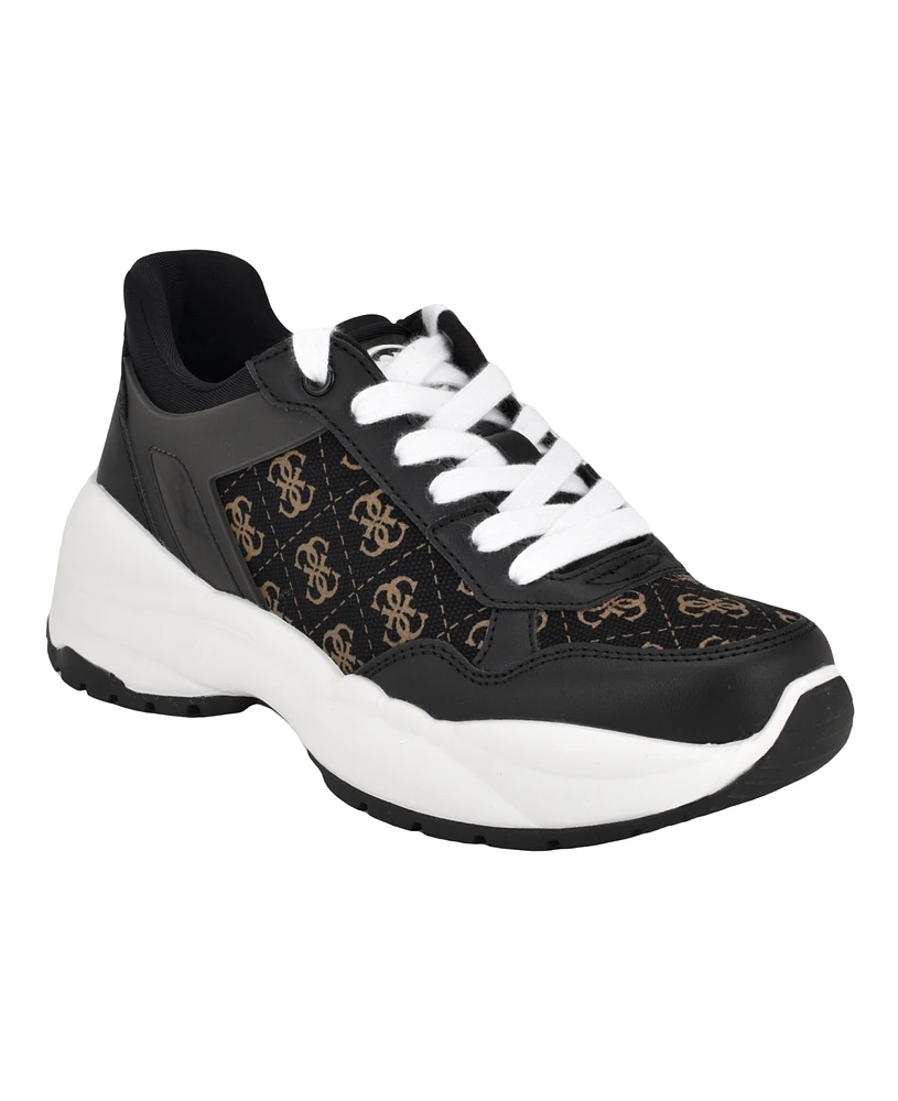 Guess Women's Samra Lace-Up Logo Joggers Sneakers