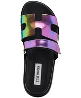 Steve Madden Women's Mayven Strappy Footbed Slide Sandals