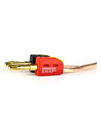 Speaker Snap 24 Count of Fast & Secure Banana Plugs, Gold Plated, 12-24 Awg, for Home Theaters, Speaker Wire, Wall Plates