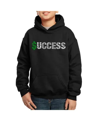 Boy's Word Art Hooded Sweatshirt - Success