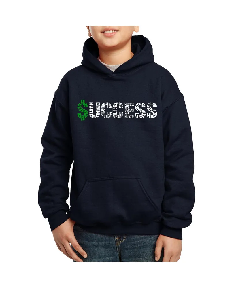 Boy's Word Art Hooded Sweatshirt - Success