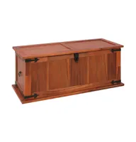 Storage Chest 35.4"x17.7"x15.7" Solid Acacia Wood