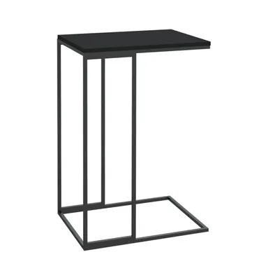 Side Table Black 15.7"x11.8"x23.2" Engineered Wood
