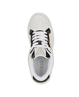 Guess Women's Rubinn Lace-Up Logo Detail Sneakers - White Logo