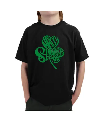 Boy's Word Art T-shirt - St. Patrick's Day Shamrock