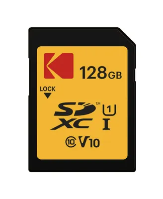 Kodak 128GB Sd Class 10 Uhs-i U1 V10 Full Hd Memory Card with Up to 25MB/s Speed