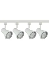 Daris 4-Head Led Ceiling Track Light Fixture Kit Floating Canopy Spot