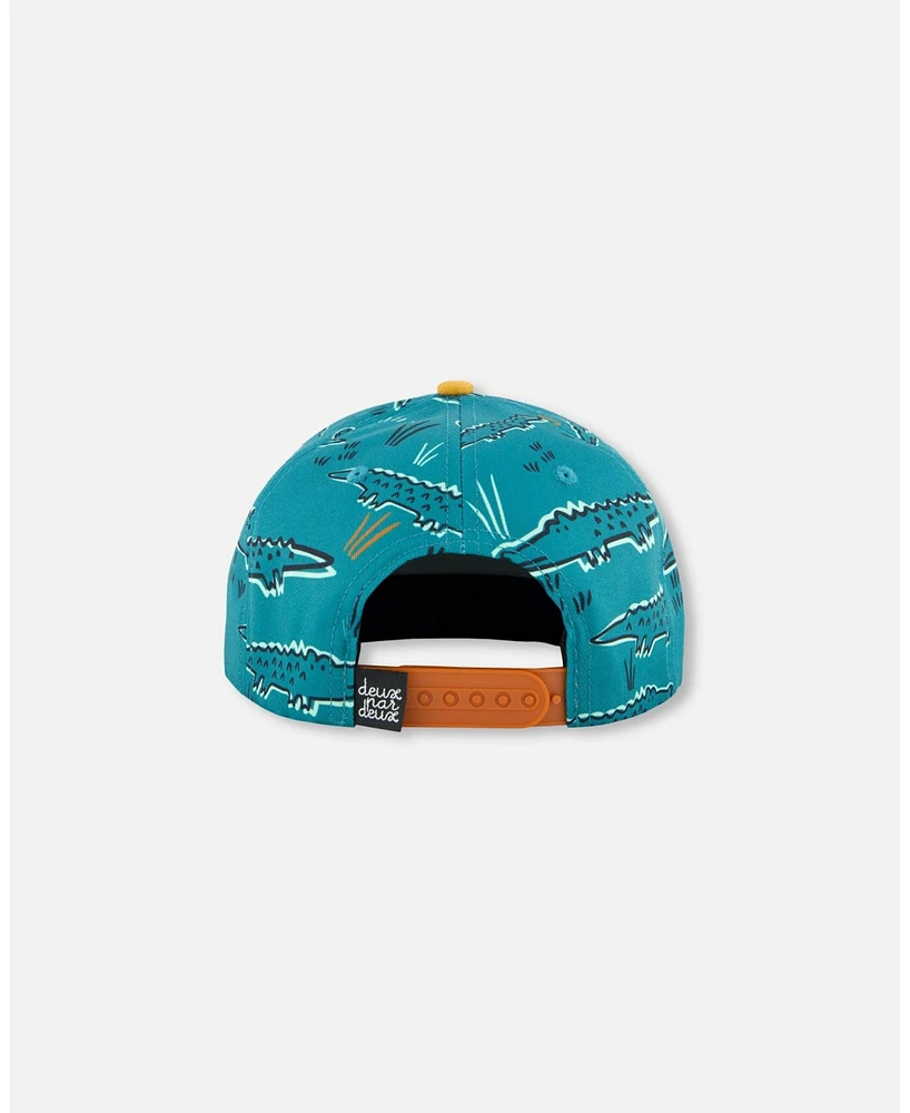 Boy Cap Printed Crocodile Green - Toddler|Child