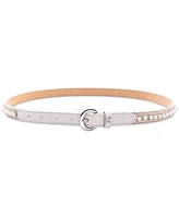 Sam Edelman Women's Skinny Woven Embellished Belt