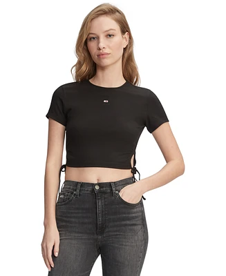 Tommy Jeans Women's Drawstring Ribbed T-Shirt
