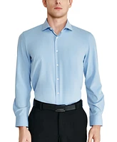 Tallia Men's Slim-Fit Solid Poplin Dress Shirt