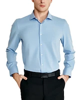 Tallia Men's Slim-Fit Solid Poplin Dress Shirt