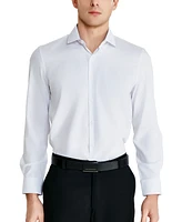 Tallia Men's Slim-Fit Solid Poplin Dress Shirt