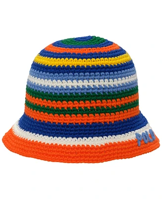 Polo Ralph Lauren Men's Striped Crochet Bucket Hat