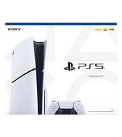 Sony - PlayStation 5 Slim Console - White With Accessories & White Controller (Total 2 Controllers Included)