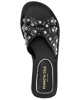 Kenneth Cole New York Women's Jula Stud Slip On Flat Sandals