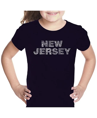 Girl's Word Art T-shirt - New Jersey Neighborhoods