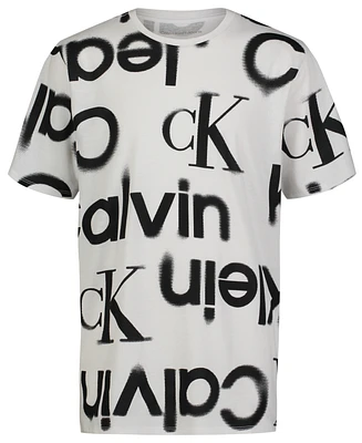 Calvin Klein Big Boys Intensity Flare Short Sleeve T-shirt