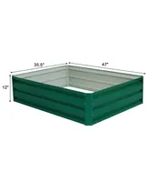 47 Inch Patio Raised Garden Bed Vegetable Flower Planter