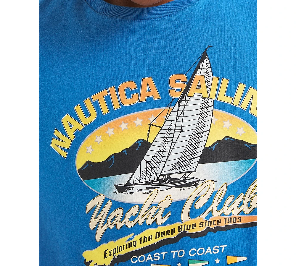Nautica Men's Short Sleeve Yacht Club Graphic T-Shirt