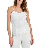 Anne Klein Women's Sequined V-Neck Camisole