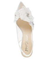 Betsey Johnson Women's Petra Flower Applique Slingback Pumps