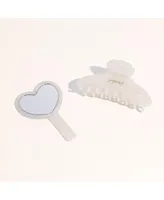 Touch Up Set (Mirror and Hair Clip) For Women