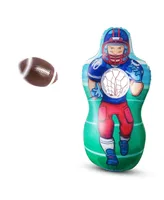 Kovot Inflatable Football Target Set - Inflates to 5 Feet Tall! - Soft Mini Toss Foot Ball Included