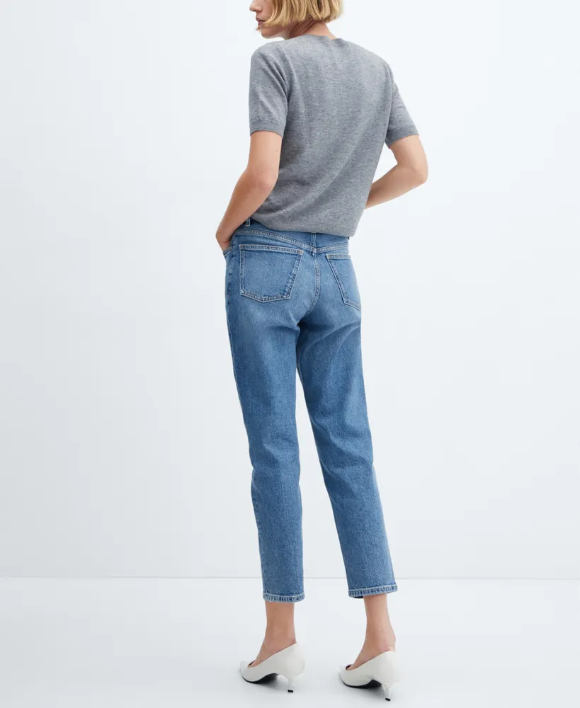 Mango Women's Mom Comfort High-Rise Jeans