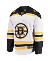 Men's Fanatics White Boston Bruins Breakaway Away Jersey