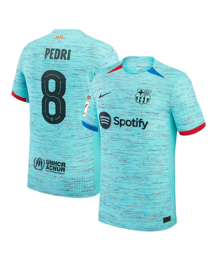 Men's Nike Pedri Aqua Barcelona 2023/24 Third Authentic Jersey