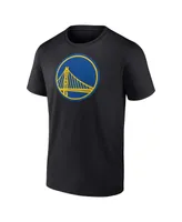 Men's Fanatics Black Golden State Warriors Primary Logo T-shirt