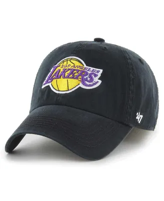 Men's '47 Brand Black Los Angeles Lakers Classic Franchise Flex Hat
