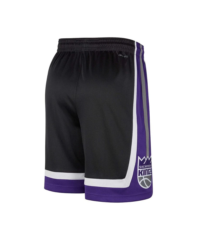 Men's Nike Black Sacramento Kings Swingman Icon Edition Shorts