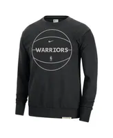 Men's Nike Black Golden State Warriors 2023/24 Authentic Standard Issue Travel Performance Pullover Sweatshirt