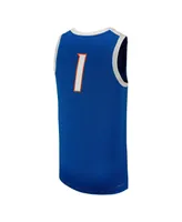 Men's Nike #1 Royal Boise State Broncos Replica Basketball Jersey