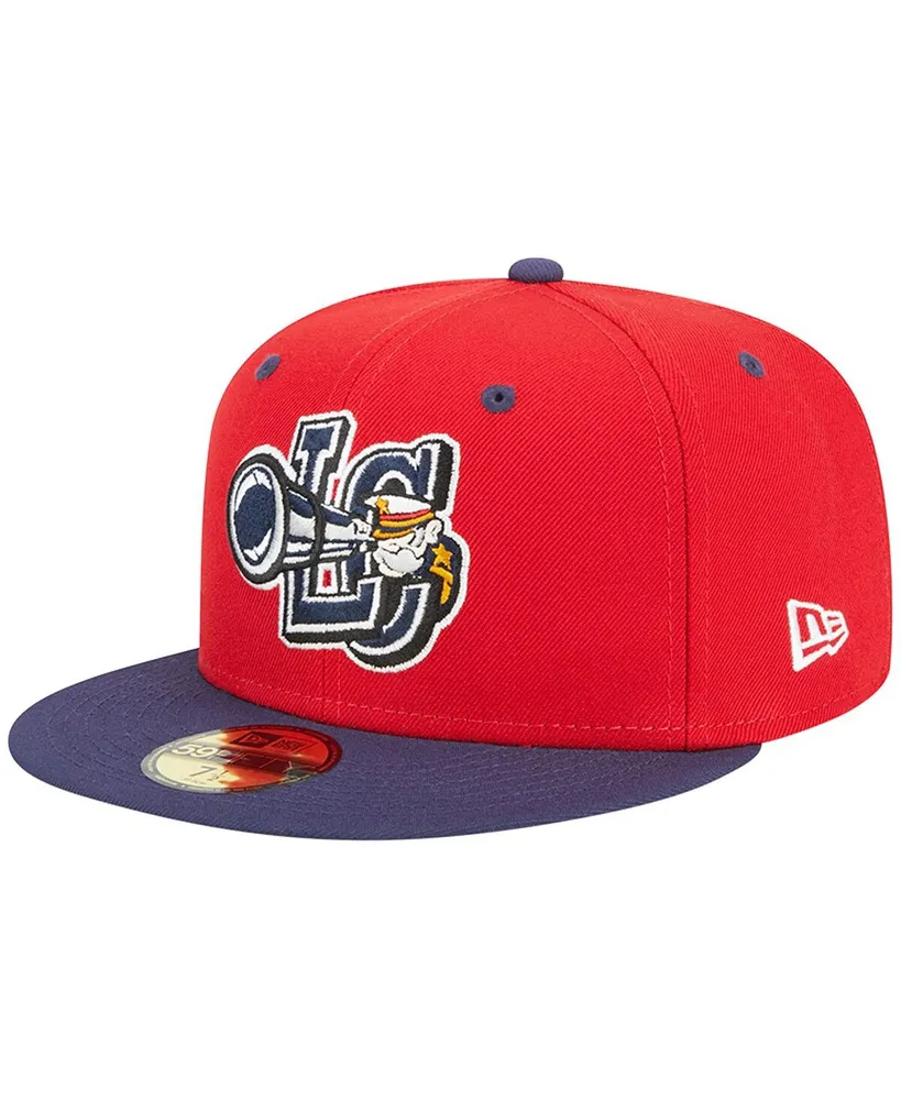 Men's New Era Red Lake County Captains Theme Nights 20th Anniversary Alternate 3 59FIFTY Fitted Hat