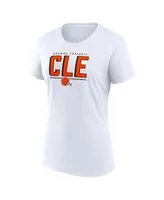 Women's Fanatics Brown, White Cleveland Browns Two-Pack Combo Cheerleader T-shirt Set