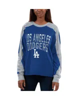 Women's G-iii 4Her by Carl Banks Royal, White Los Angeles Dodgers Smash Raglan Long Sleeve T-shirt