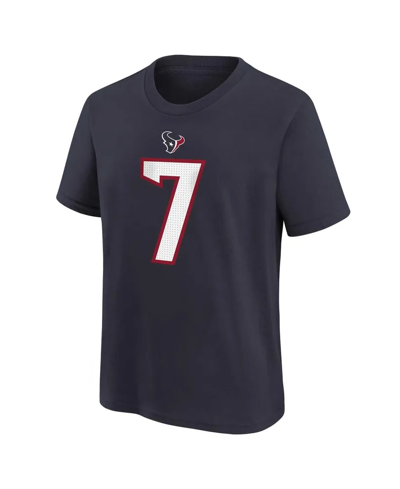 Little Boys and Girls Nike C.j. Stroud Navy Houston Texans Player Name Number T-shirt