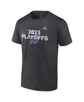 Men's Fanatics Heather Charcoal Buffalo Bills 2023 Nfl Playoffs T-shirt