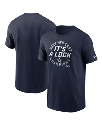 Men's Nike Navy Dallas Cowboys 2023 Nfc East Division Champions Locker Room Trophy Collection T-shirt