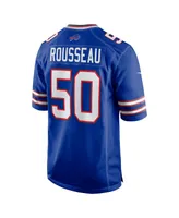 Men's Nike Gregory Rousseau Royal Buffalo Bills Game Player Jersey