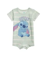 Disney Lilo & Stitch Boys Romper and Hat Tie Dye Infant