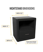 Boyd Sleep 21" Lombardi Upholstered Nightstand