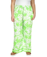 Michael Kors Plus Lush Palm Pull-On Pants