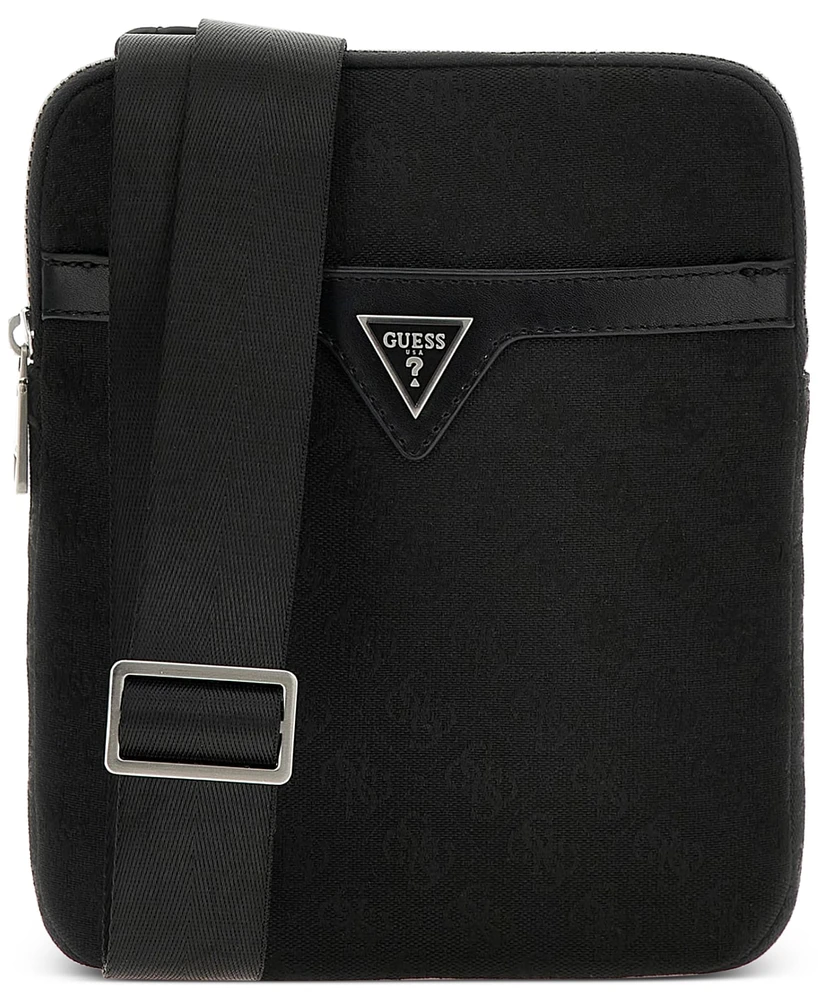 Guess Men's Vezzola Jacquard Crossbody Bag