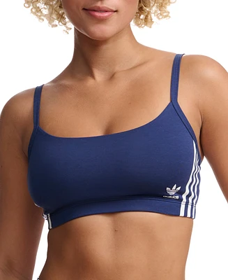 adidas Intimates Women's Adicolor Comfort Flex Cotton Scoop Bralette 4A4H00