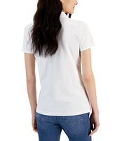 Nautica Jeans Women's Short-Sleeve Polo-Collar Shirt