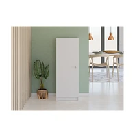 Depot E-shop Uluru Kitchen Pantry, Single Door Cabinet, Four Interior Shelves